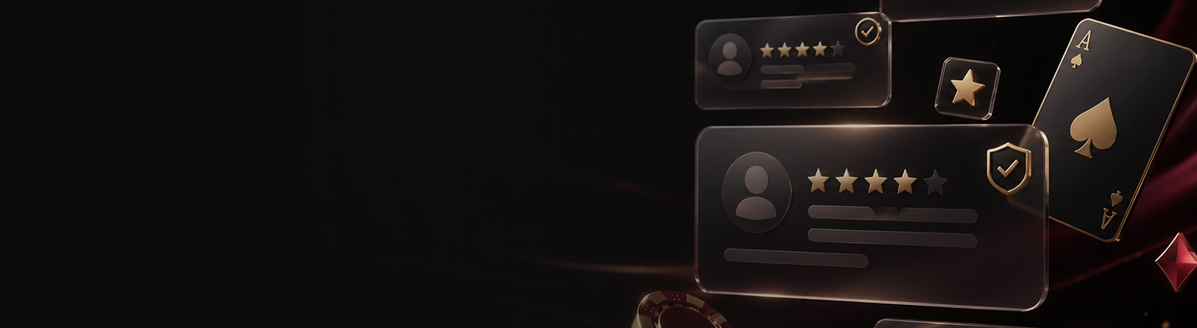 &nbsp;
Comparte tu experiencia en el casino
Crea un perfil gratuito para escribir una reseña, valorar un casino y ayudar a otros usuarios a comparar listados.